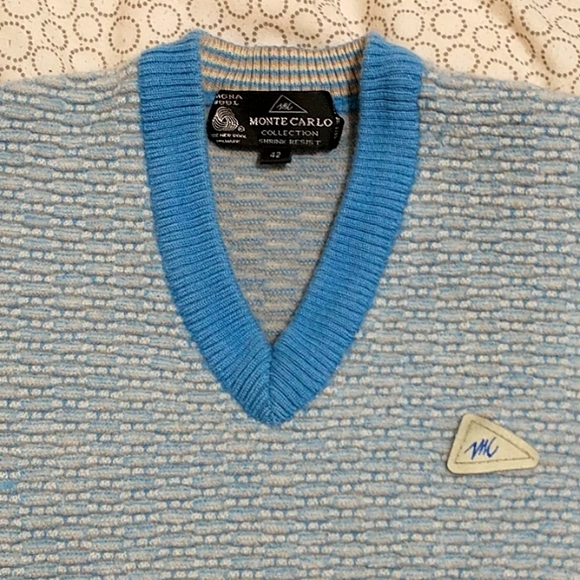 Monte Carlo blue children's sweater - Picture 5 of 5